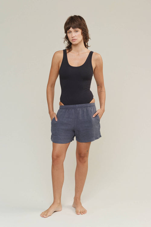 Makena 100% Hemp Short | Jungmaven Hemp Clothing & Accessories / model_desc: Tatchi is 5’9” wearing XS