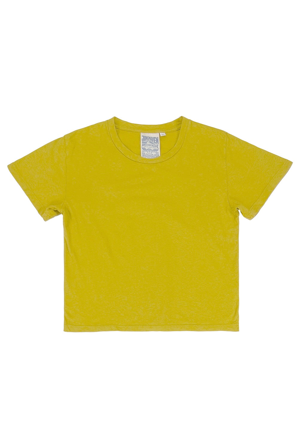 Cropped Ojai Tee | Jungmaven Hemp Clothing & Accessories / Color: Citrine Yellow