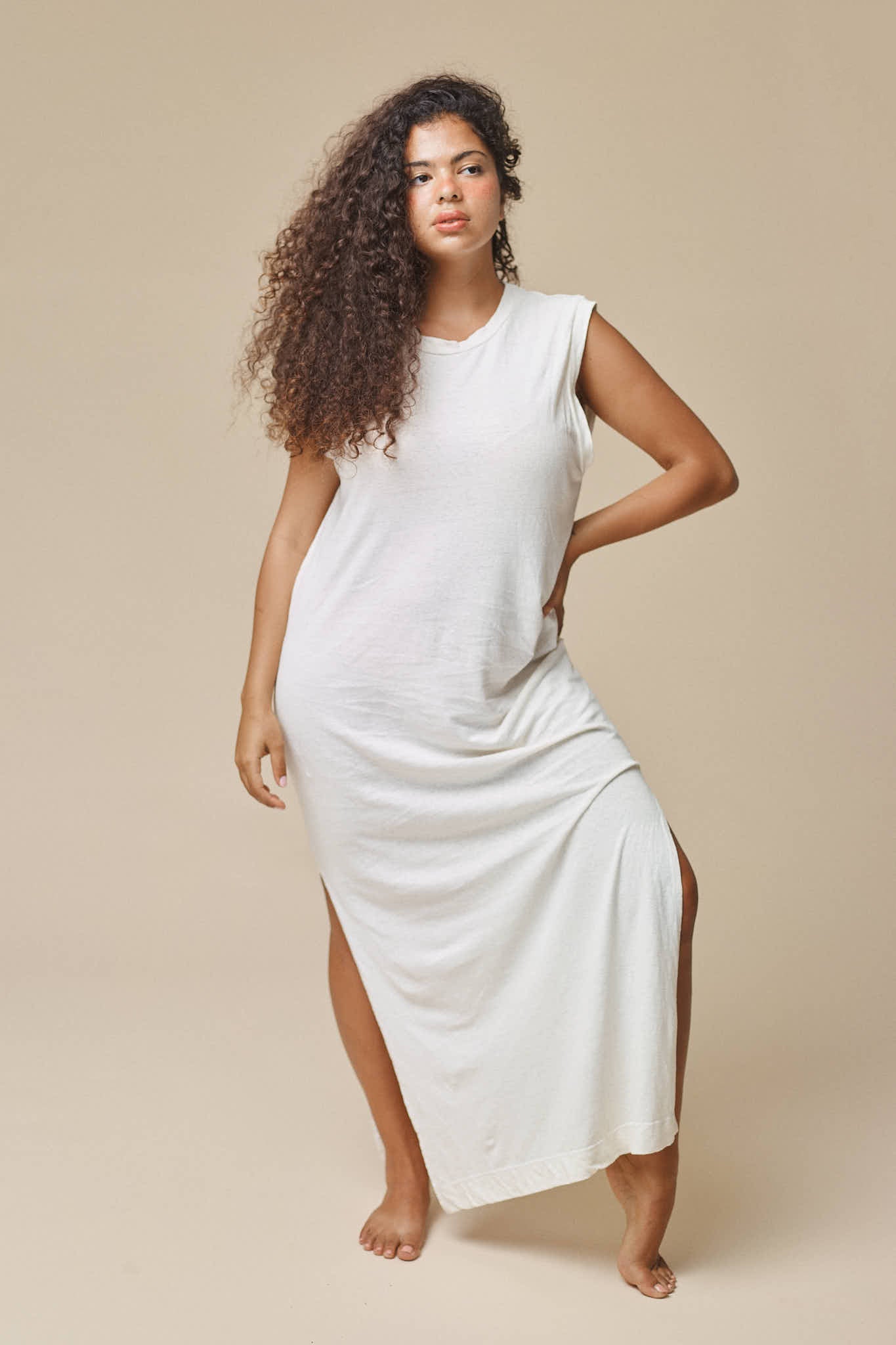 Hermosa Dress | Jungmaven Hemp Clothing & Accessories / model_desc: Nikki is 5’2” wearing M