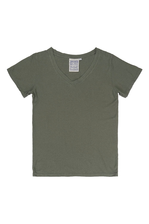 Paige V-neck | Jungmaven Hemp Clothing & Accessories / Color:Olive Green