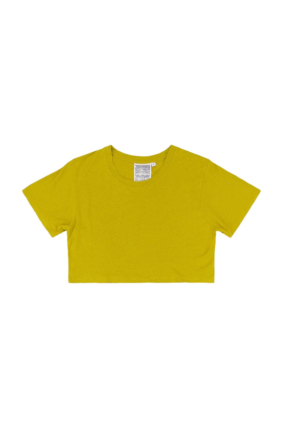 Cropped Lorel Tee | Jungmaven Hemp Clothing & Accessories / Color: Citrine Yellow